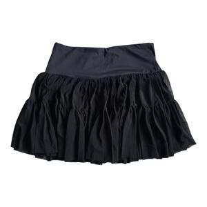 NWT HALARA Women's Skort Pull On Elastic Waist Black Stretch Size Small 25”-27”